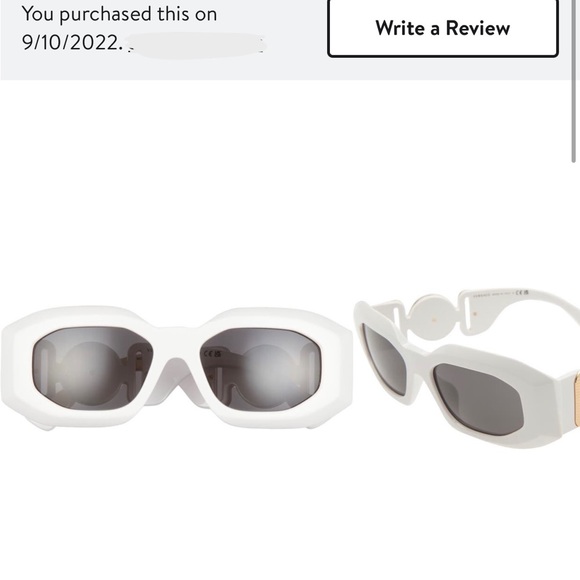 Versace Rectangular Sunglasses - Picture 4 of 7